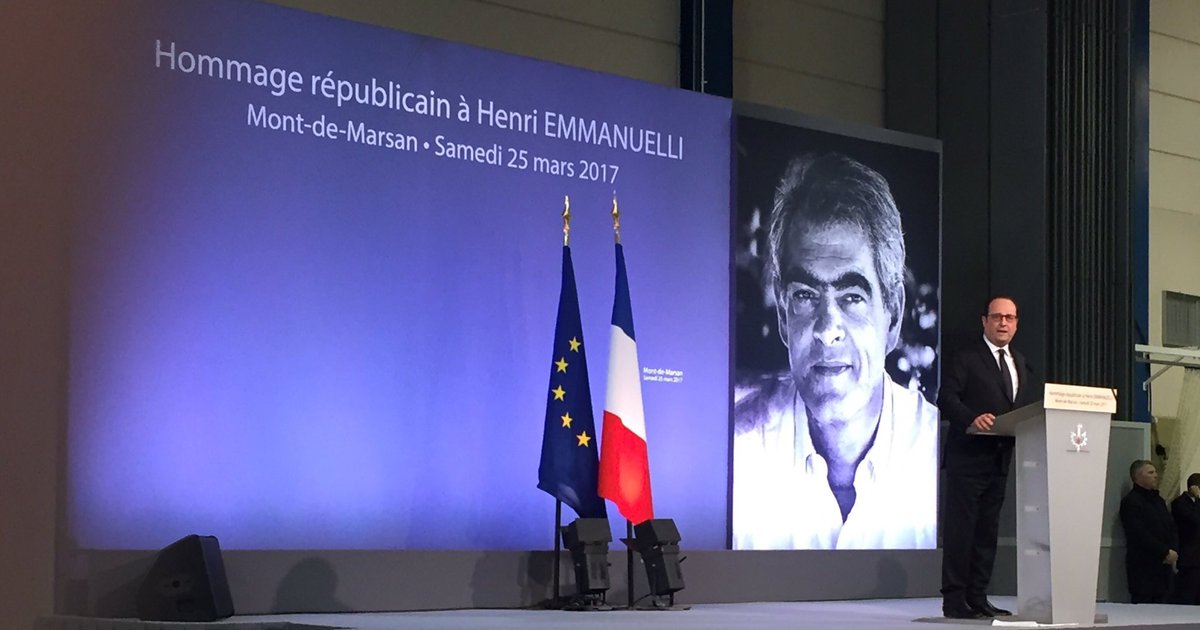 benoithamon's tweet photo. Immense émotion et très bel hommage des landais et de @fhollande à Henri Emmanuelli. https://t.co/HvYJEXetMm