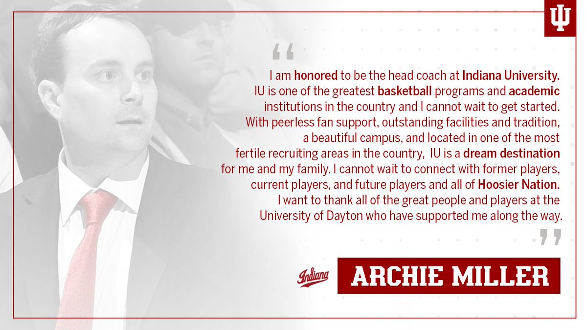 IndianaMBB's tweet photo. The dream is only beginning. #iubb ⚪️🔴 https://t.co/aAFQ6p7Mn4