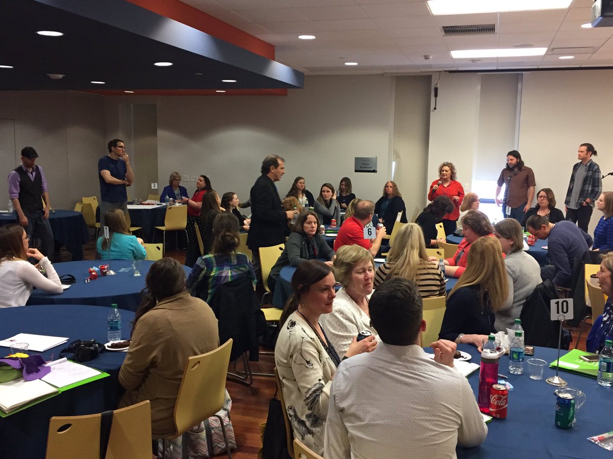 ECET2CentralPA's tweet photo. "Yes...and..." makes teaching collaborative! Ending the day with Improv at #ecet2centralpa @ECET2natl https://t.co/nDB75uPnzN