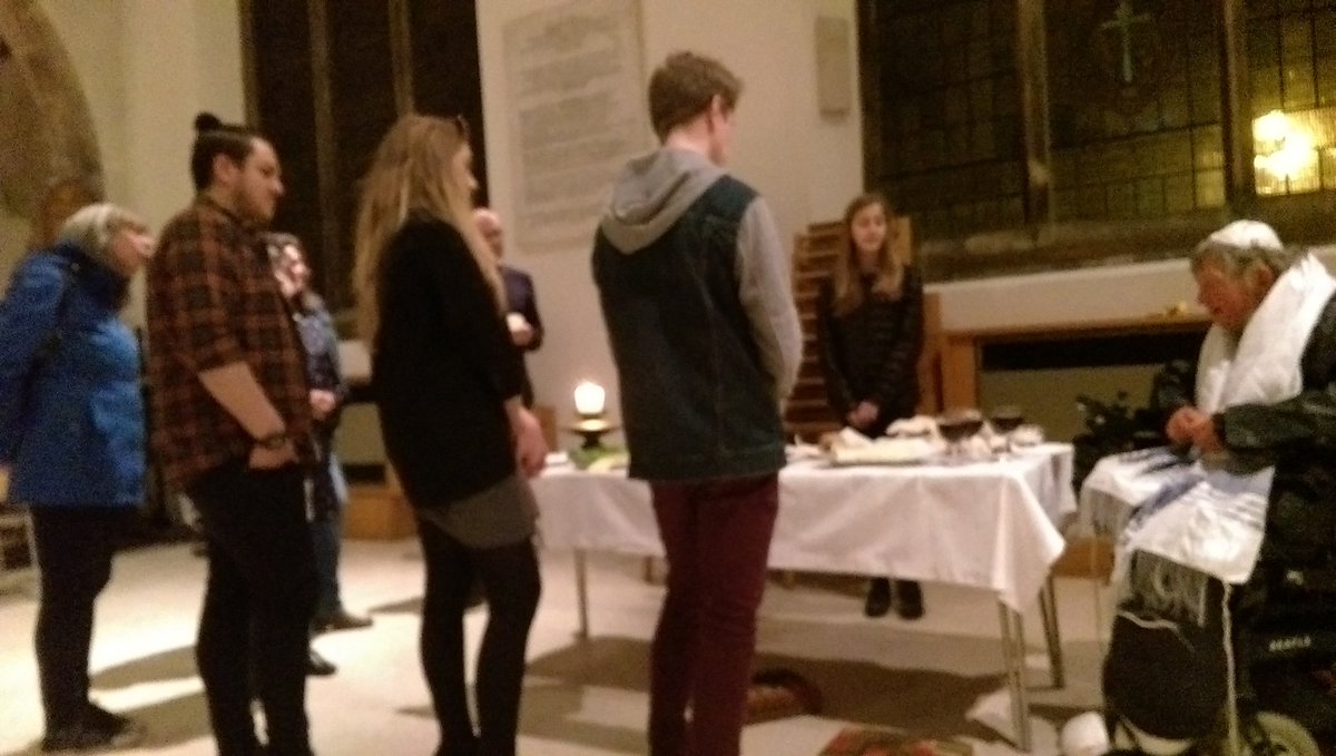 johnwraw's tweet image. Explaining the Seder meal at Sanctuary @CCathedral