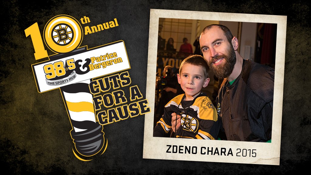 Two days until the 10th Annual Cuts for a Cause w/ @985thesportshub! Purchase tickets here: BostonBruins.com/CutsforaCause https://t.co/Ct3X7EWUUK