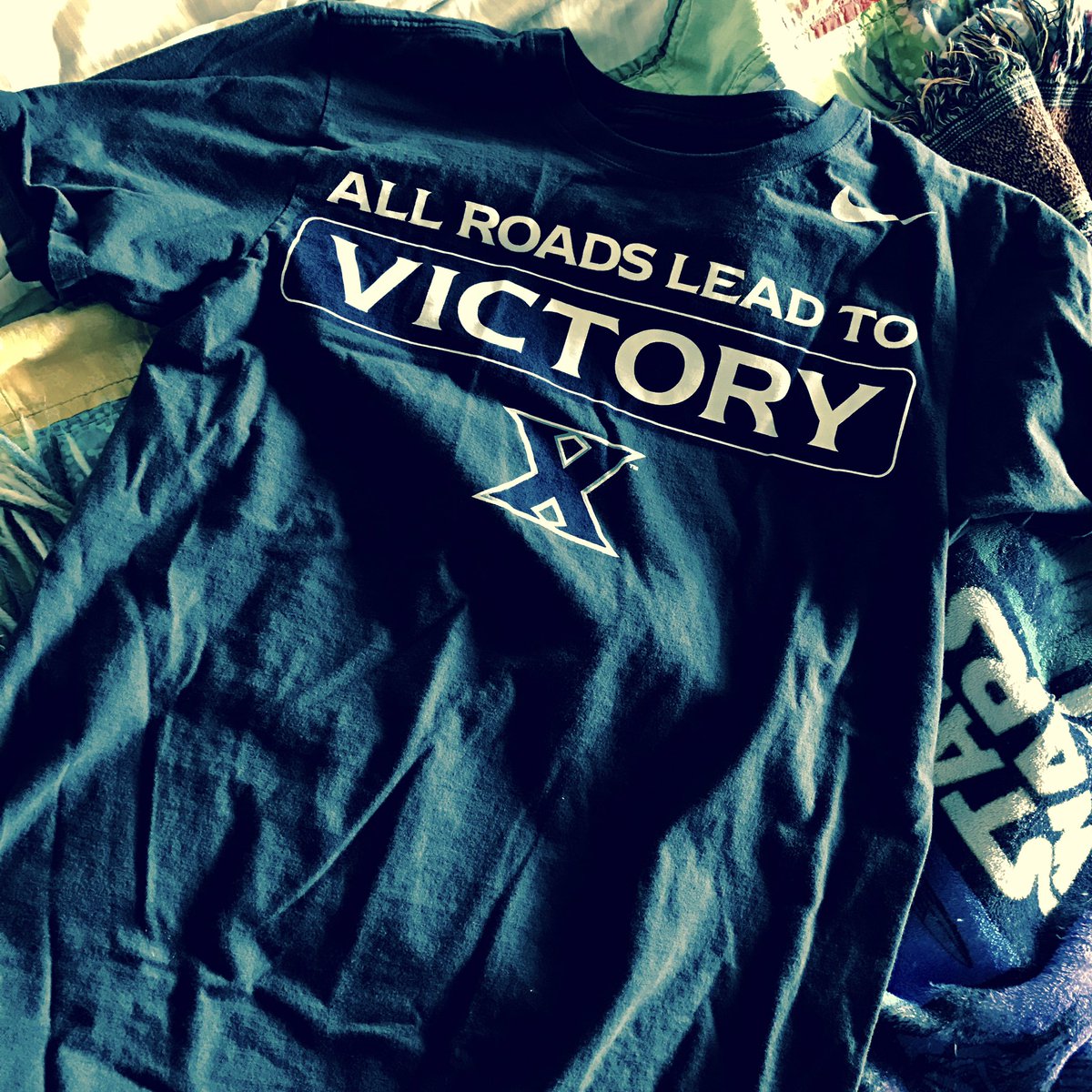 mike_moroski's tweet photo. I know why @XavierUniv is doing so well this year. All proceeds from the X-Shirt benefit @UpSpringCincy! #GoMuskies #GoUpSpring https://t.co/GQb6S3uH49