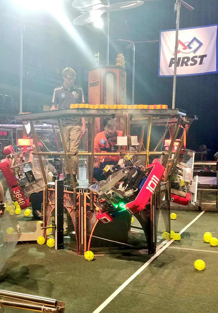 3648TJSpartans's tweet photo. Great quarterfinal Win with @team1619 @crush1011 #firststeamworks #FRC #FirstRobotics #TJ #omgrobots https://t.co/gc8O1fuE0j