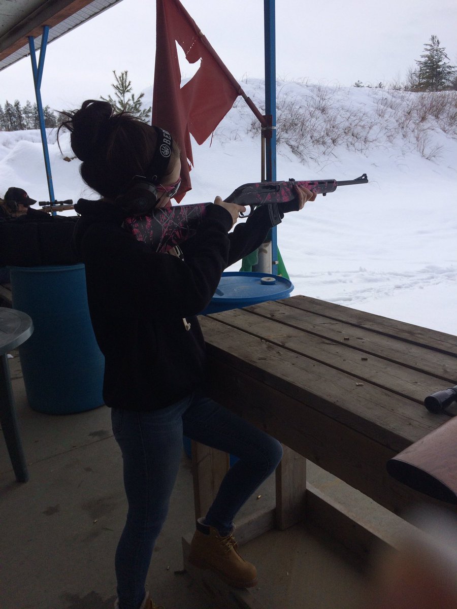 TWilsonOttawa's tweet photo. I know where my teen daughter is, do you? #rangeday #kidswithguns #snipergirl https://t.co/mqj7ITEwBe