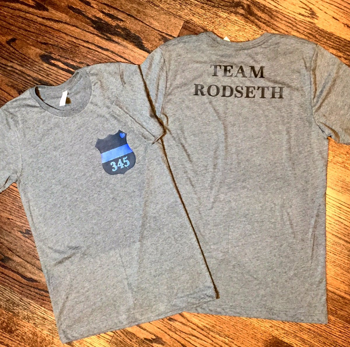 TexasCraftHouse's tweet photo. Loved making these custom shirts! 🚔👮🏻‍♀️ #ThinBlueLine #backtheblue #teamrodseth https://t.co/k4d8gSpt2X