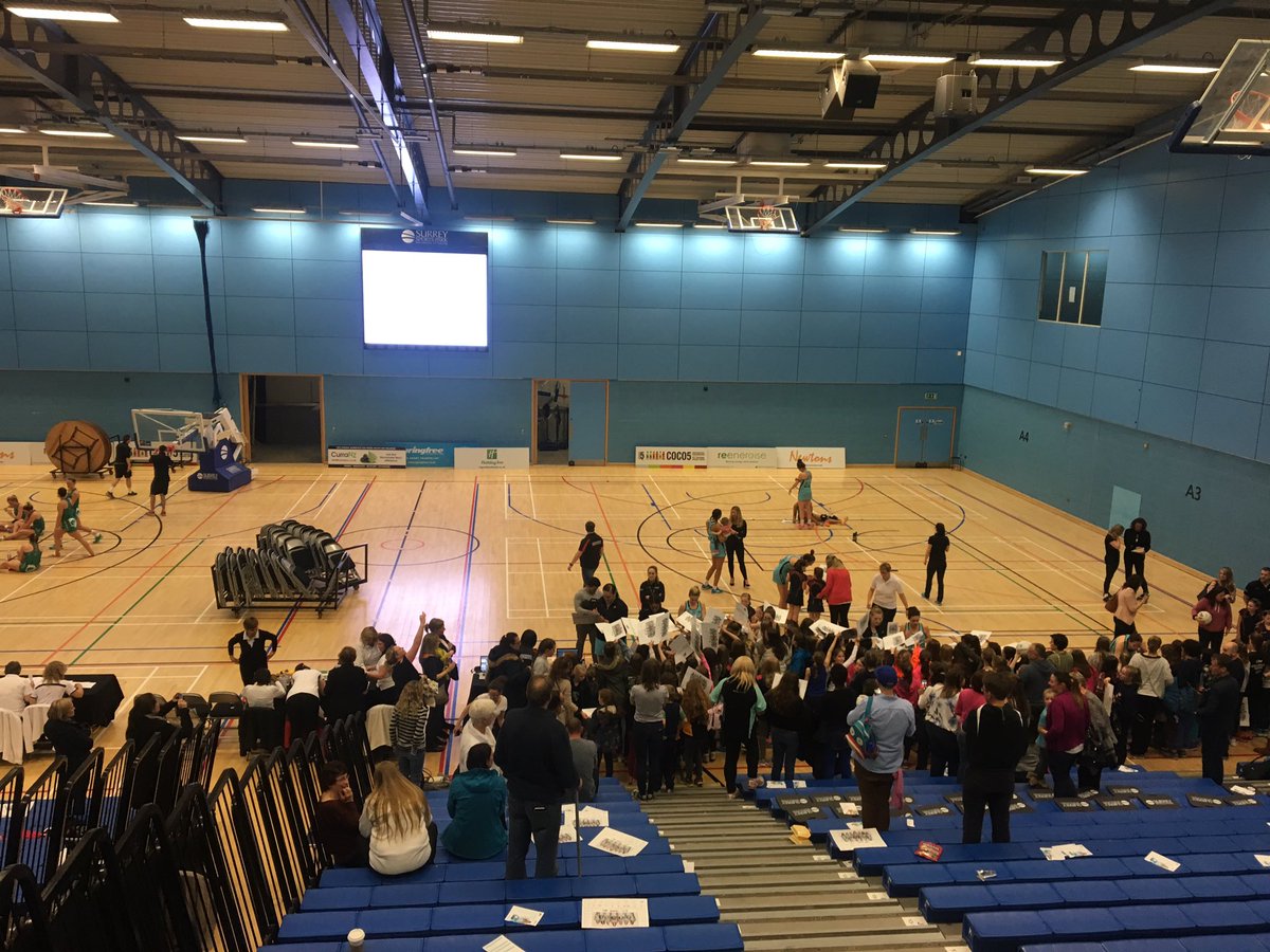 ThatDaveW's tweet image. Thanks for having me once again @SurreyStorm. Great fun announcing the ladies onto ANOTHER win! 🏐🎤 #LetsGoStorm