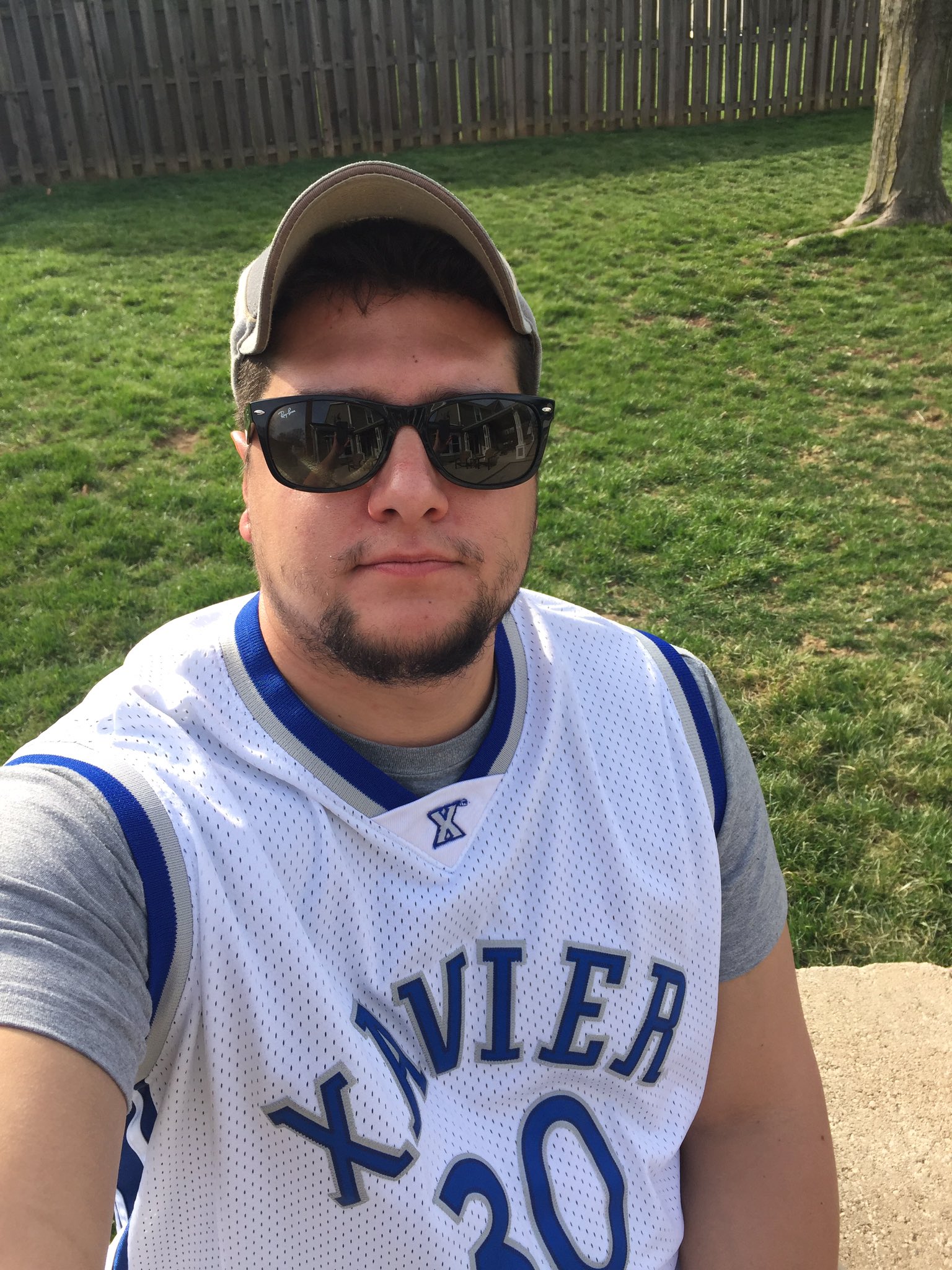 @XavierMBB enjoying the weather and getting anxious!!! Rocking that old school David West #LetsGoX https://t.co/8ftlwGDvNj