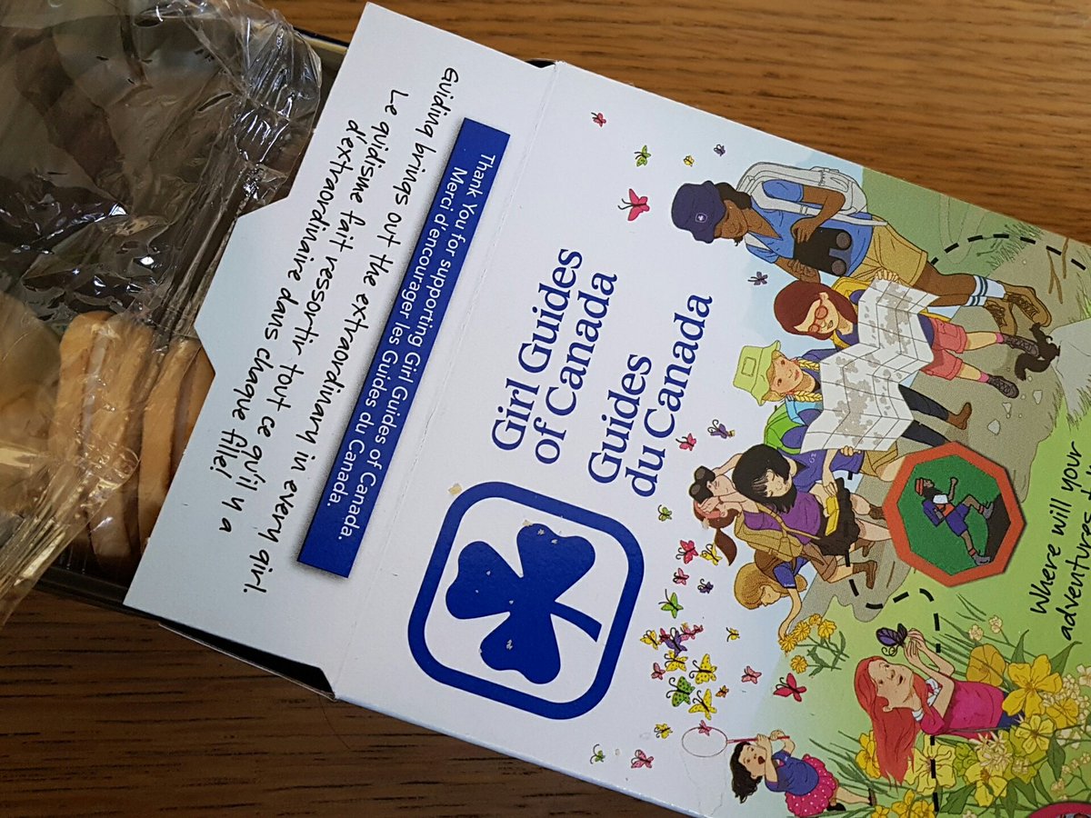 My 1st <a href="/girlguidesofcan/">Girl Guides of Canada</a> cookies in years. Thanks <a href="/ShariOkeke/">Shari Okeke</a>...great running into you! #girlguides #cookies #yum #childhoodmemories