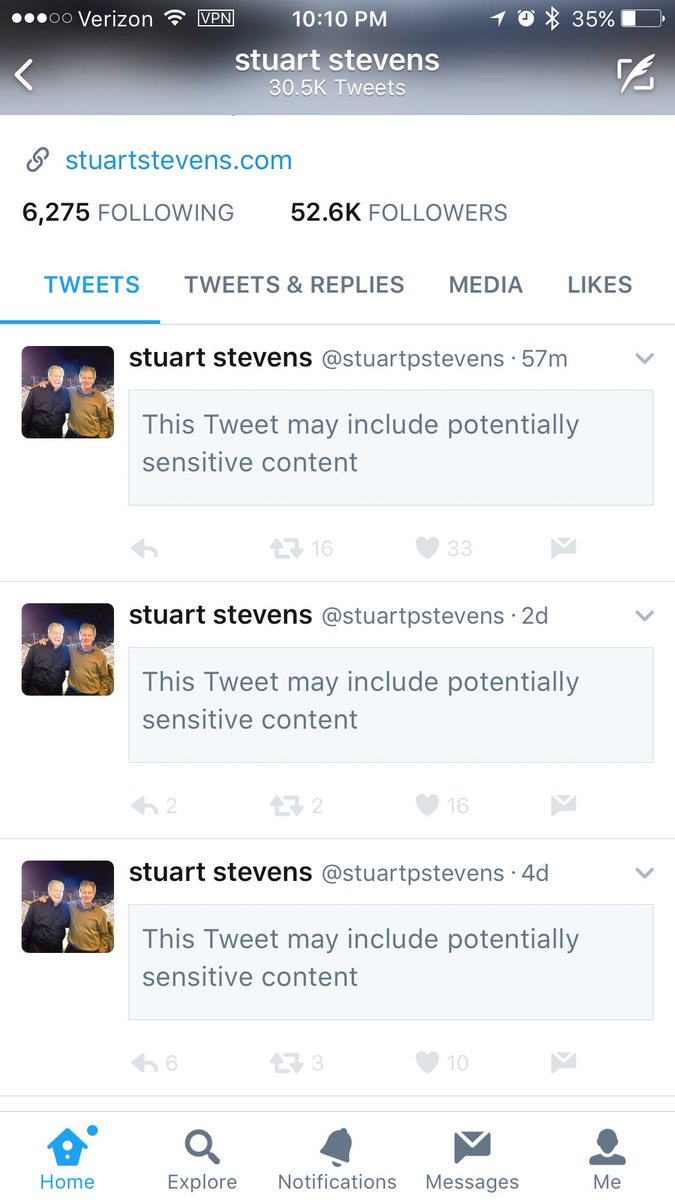 mnagrodz's tweet photo. @stuartpstevens why is @twitter censoring you and how can I change this to only occur when you tweet about OleMiss? #RTR https://t.co/GYSbqQFu5x