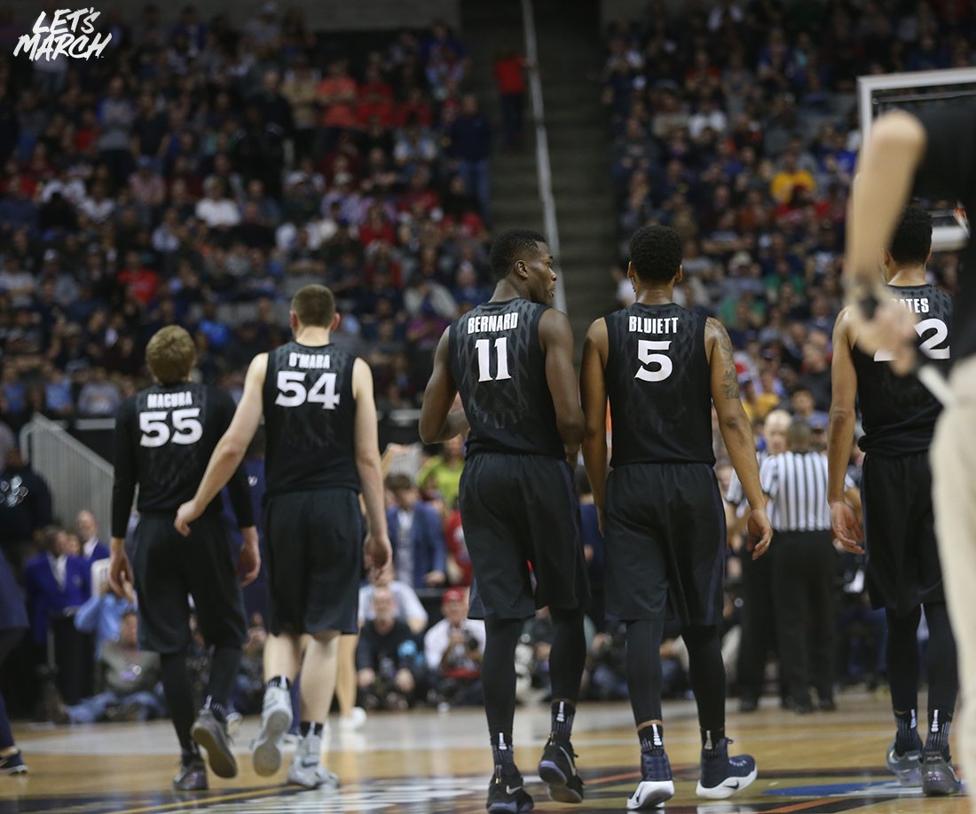XavierGameday's tweet photo. Thank you for the incredible run, Team 95.

#Elite8 #LetsMarch https://t.co/E8aHtTEAqe