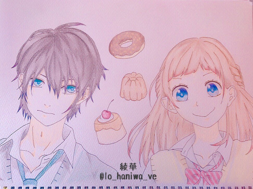 綾華 カヌレとウルフ完成しました やっぱり写真だとうまく色が出ないからちょっと研究しよう もちろん描いてる時はカヌレとウルフの2曲をずーっと聴きながら 絵描きさんと繋がりたい Honeyworks 少しでもいいなと思ったらrt カヌレと