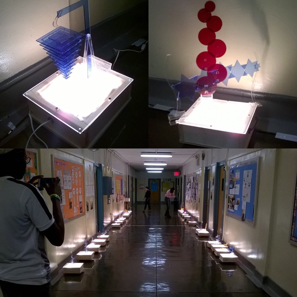 MIHSNYC's tweet photo. MIHS students building Mathematical Sequence Light Sculptures with @beamcenter! #woodworking #powertools #inkscape #projectbasedinstruction https://t.co/T3CJebCXQs