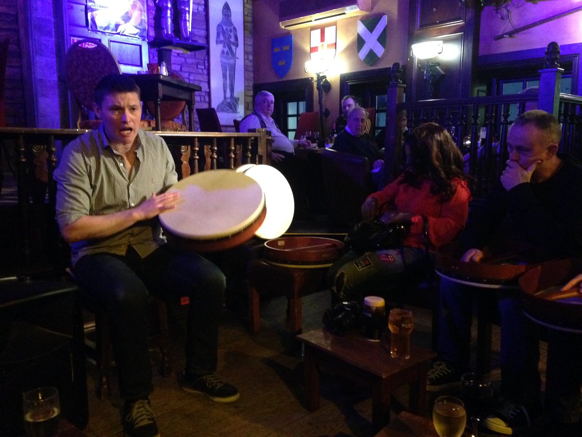 ORiordanNicola's tweet photo. Finished a great day with a bodhran lesson and dinner in @kytelers         @Failte_Ireland #meitheal2017 #IrelandsAncientEast https://t.co/cEA2r22QUi