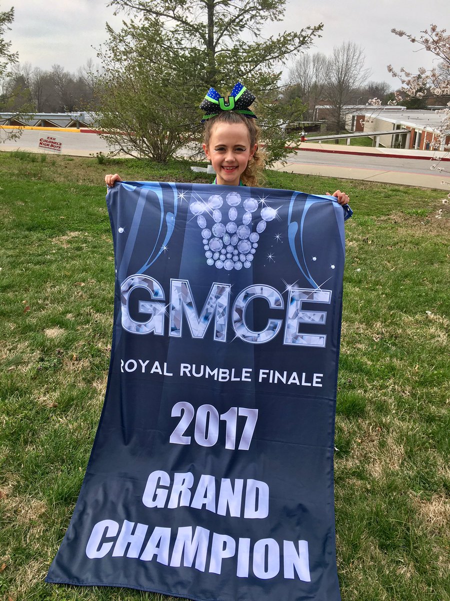 KatherineElson's tweet photo. We stayed in Lexington last night for cheer competition in Richmond. UK won & Maggie won!! πππ₯ππ #GMCE GRAND CHAMPIONS!#UltimateCheer https://t.co/iXmx97Zerx