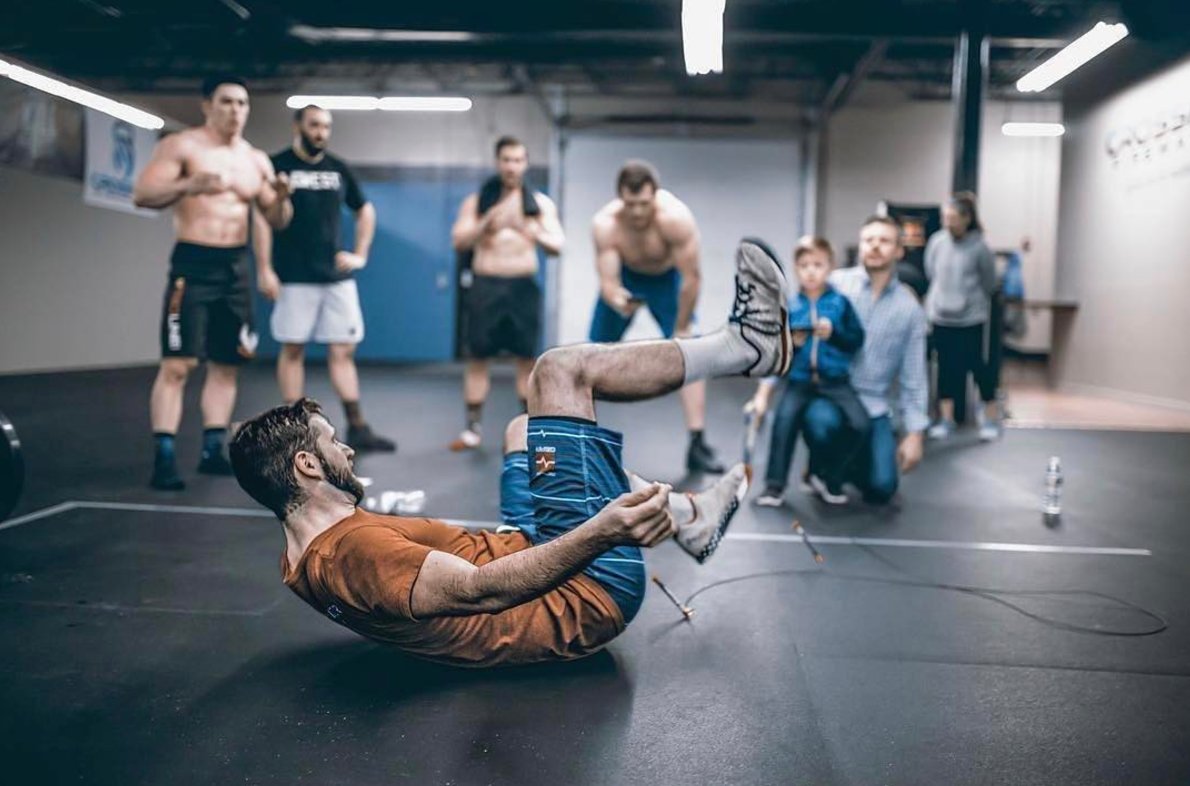 CrossFit's tweet photo. "If you're not hitting the ground before your rope does after 17.5 ..." @MegEllery https://t.co/lp2yTuT7FB