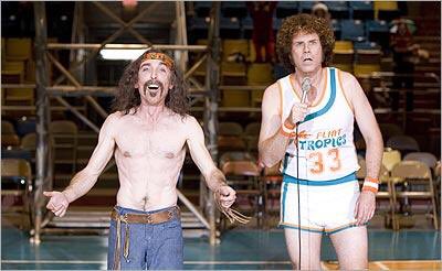 Some of the cast of Semi-Pro (2008) as AHLers ...