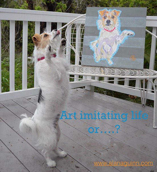 Central Coast artist, Alana Guinn captures Rascal... visit theslolane.com alanaguinn.com