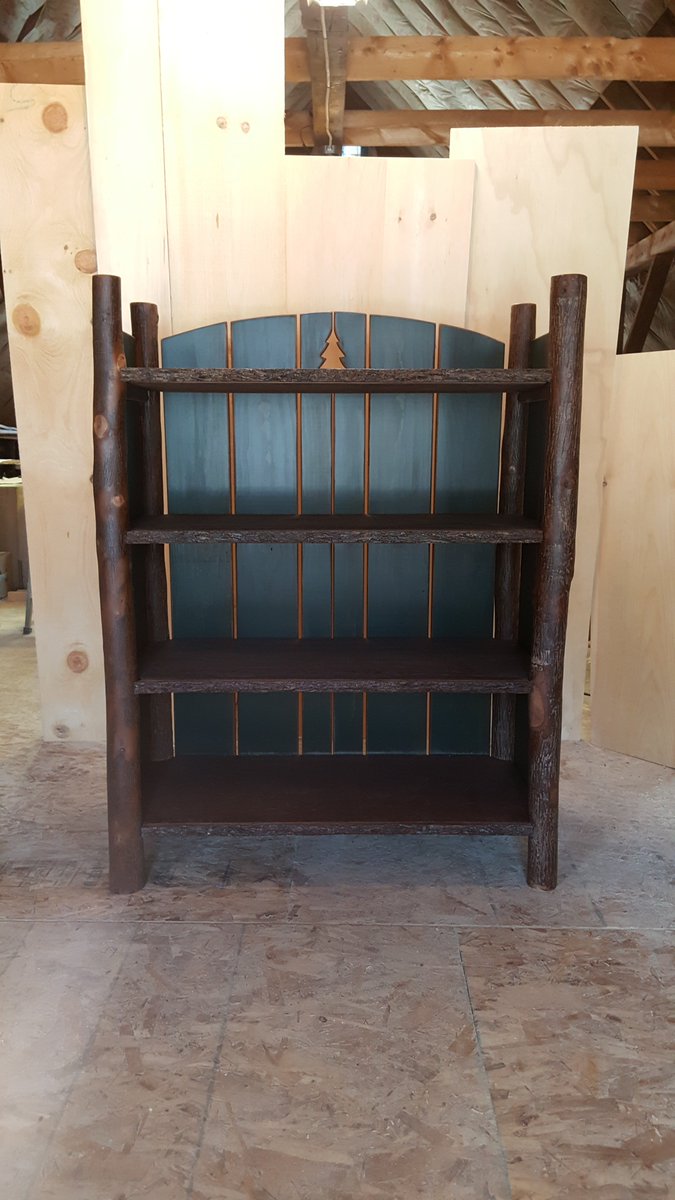 LakeHouseDecor's tweet photo. Our latest design.  Hickory Camp Bookcase. https://t.co/JSi7LZnYUh