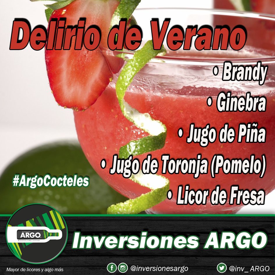 Inv_ARGO's tweet image. Innova con tus tragos y ponle sabor a tus lunes que en #InversionesArgo tenemos lo que necesitas.