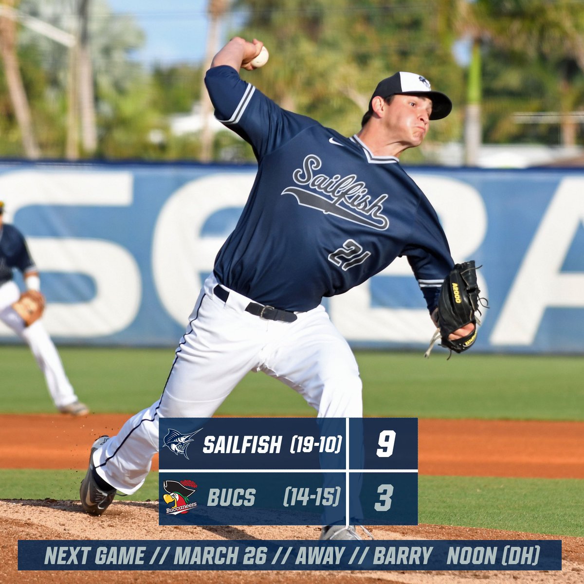 SailfishBB's tweet photo. Fish win game one Saturday 9-3! https://t.co/SkoBWnBqN8
