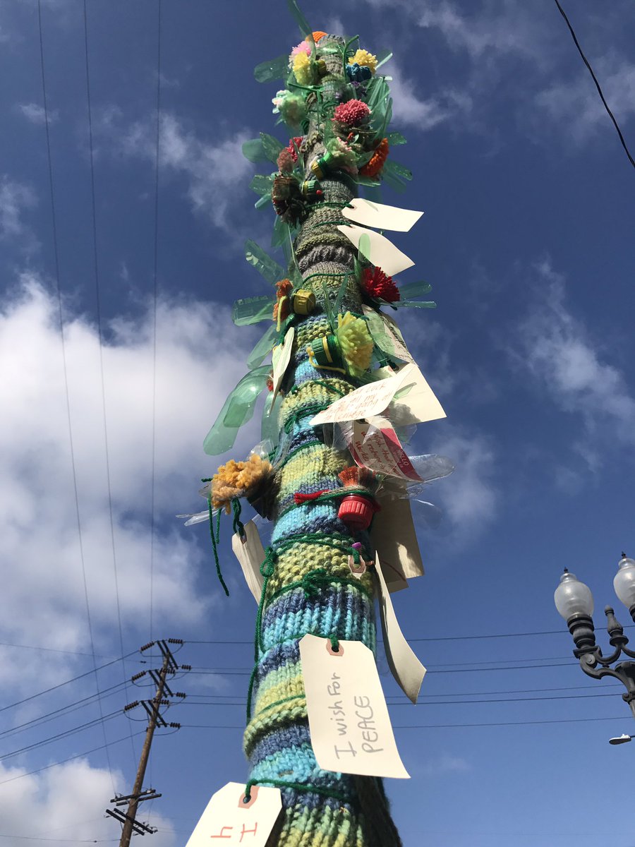 HighlandParkHLP's tweet photo. #HighlandPark have you seen the Big Stick For Peace on Figueroa St? #HLPArt https://t.co/eTZg5IDbEw