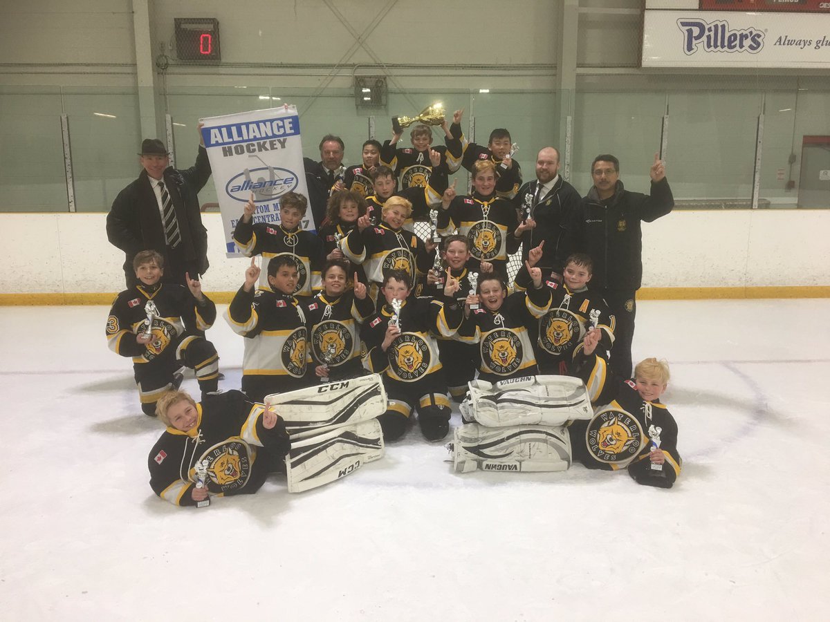 _jamescraig's tweet image. .@DarrenStevenson MD Atom Black @Waterloo_Wolves win Alliance league Championship today with a tight 4-3 win over Hamilton.