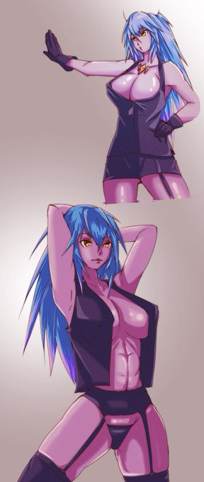 二体描いて終了(๑•̀ᾥ•́๑)
#マギブレ 