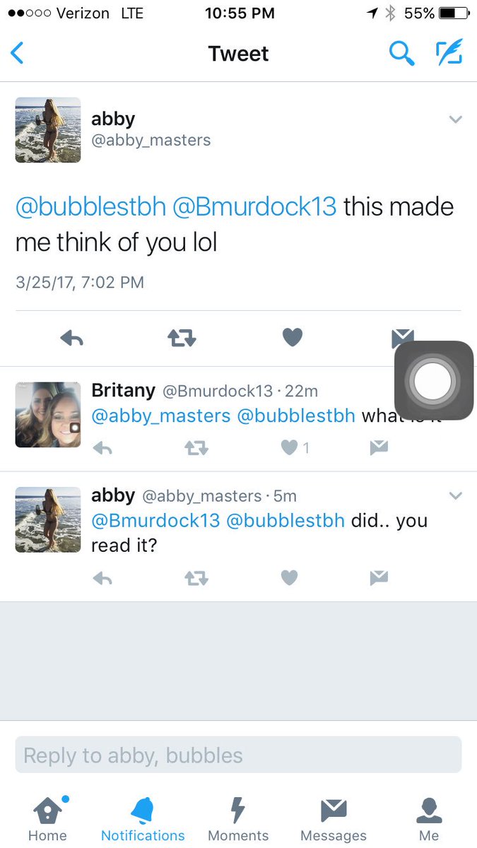Bmurdock13's tweet photo. @abby_masters @bubblestbh it won't let me https://t.co/qTAGQWmqsQ
