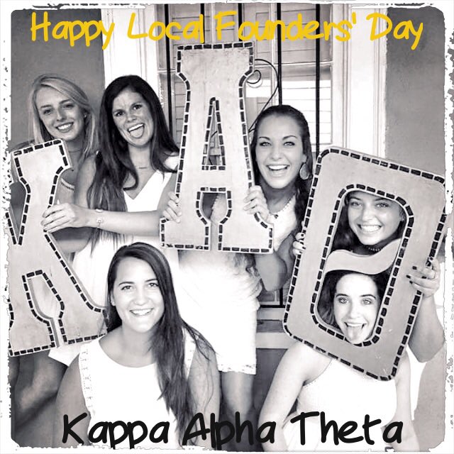 CofCGreekLife's tweet photo. Happy Local Founders' Day to our lovely Theta ladies! #KappaAlphaTheta is celebrating 27 years at #CofC ! @cofctheta https://t.co/Y2cfbXmZjy