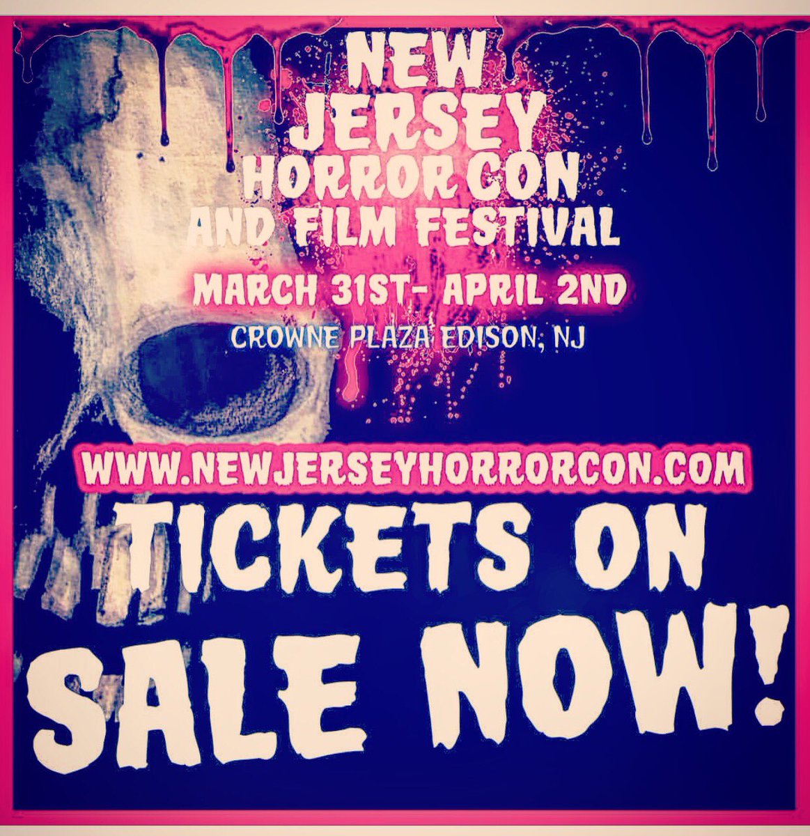 circle3design's tweet photo. @popculturizm TICKETS ON SALE NOW! New Jersey Horror Con and Film Festival!! One week away!!! #horror #newjersey #comiccon #robbruce https://t.co/MwvOegbxAj
