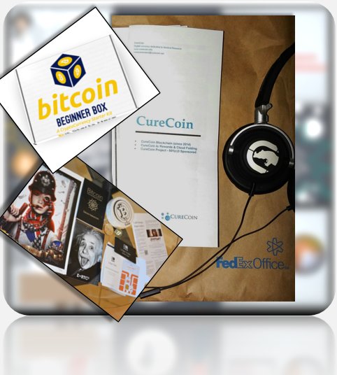 CureCoin_Team's tweet photo. Shiny #CureCoin brochures 2 ship in #bitcoinBeginnerBox by @alexeaton1411 Listened to @EckoUnltd phones waiting @FedExOffice HT #PaulOrfalea https://t.co/FgRSKkBDAj