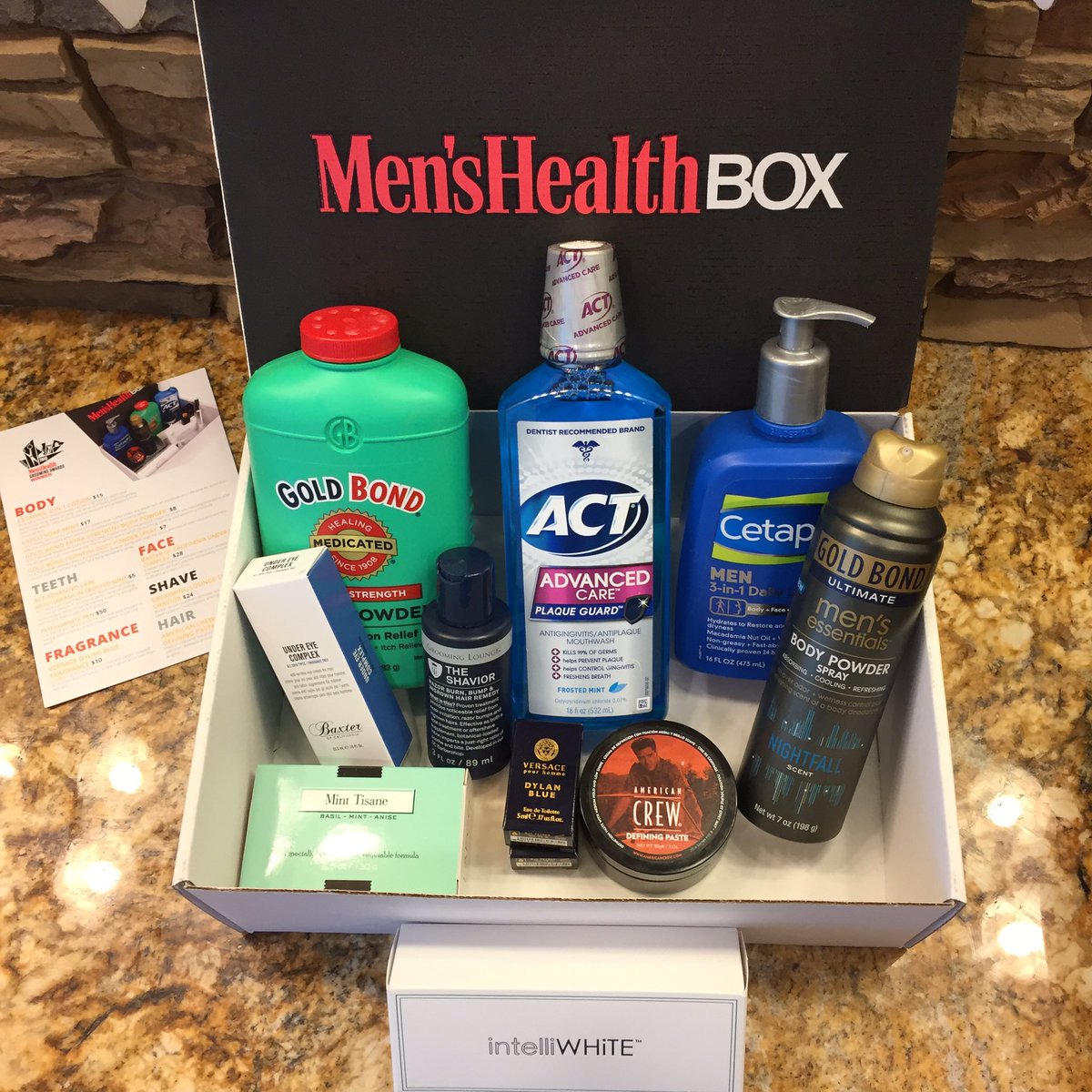 BradGouthro's tweet photo. Just received the latest #MHBox from @MensHealthBox ... lots of grooming goodies in this baby. Code MHBOXMVP20 will give you a 20% hook up πͺ https://t.co/HL8Gsef1yH