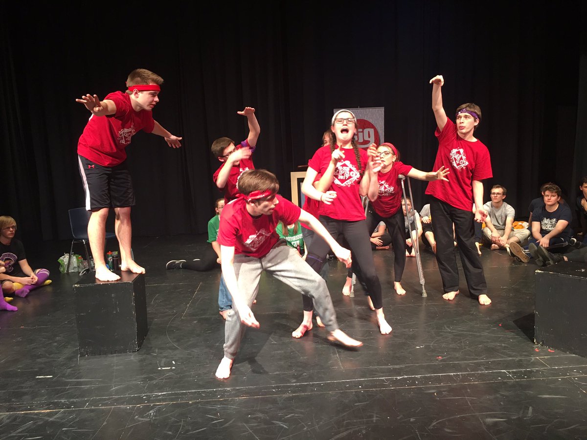 TriCityImprov's tweet photo. The sewer monster! #grimsbystory #cig40 https://t.co/cCKFFAUeCx