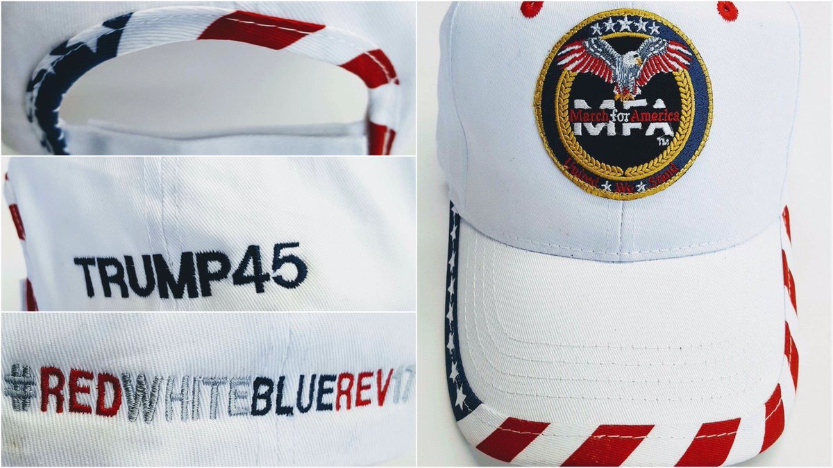 BinsackSb's tweet photo. NEW ARRIVAL - #MFA "Red/White Blue Rev/Trump 45" Limited Edition Embroidered Hat - MFA #RedWHiteBlueRev17 #RWBR17 https://t.co/8MgX0wZ2f5 https://t.co/Rmdp6r0XKw