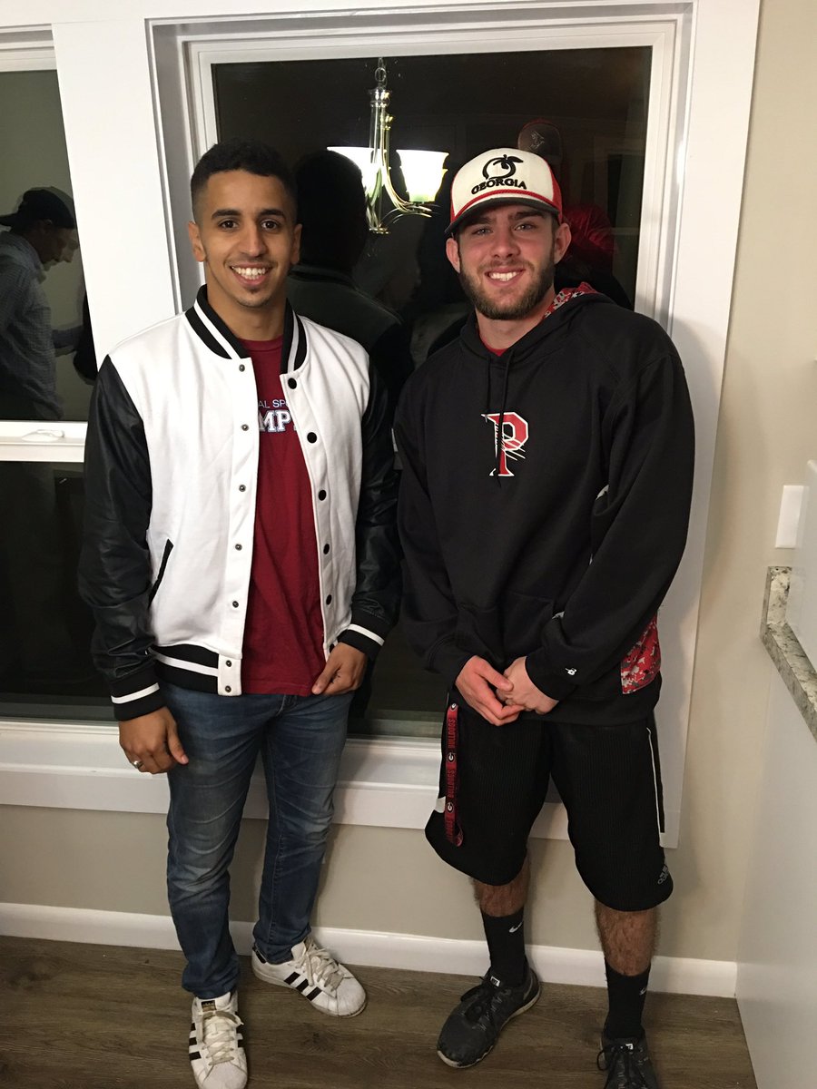 DeltaSigUSCA's tweet photo. Congratulations to our two newest members Taylor and Yasser for making it through initiation. Welcome to the family officially. #YITBOS https://t.co/pzkXkVQD7s
