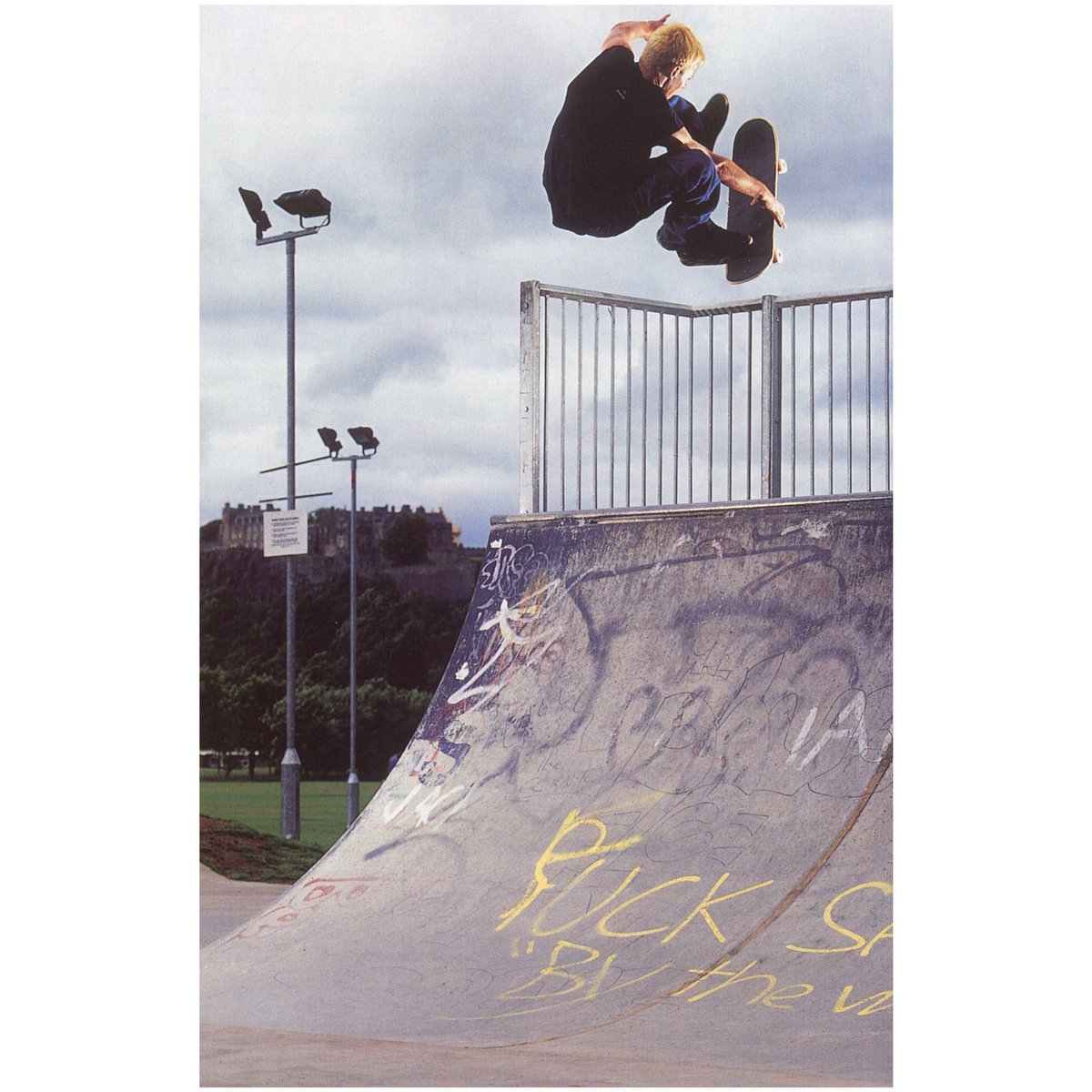Sidewalkmag's tweet photo. #kickflip grab to fakie by a #yellowhaired #benleyden #sidewalkmag 62 photo by #leosharp #scotland #2001 https://t.co/sN7msDJbav