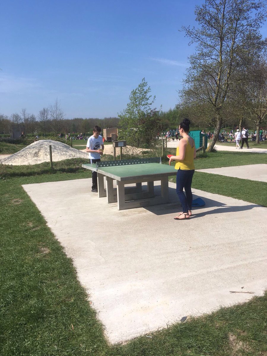 Selinastreet1's tweet photo. Table tennis in the sunshine ... what could be better @Rushcliffe country park 🏓 https://t.co/cr4PUCUUXr