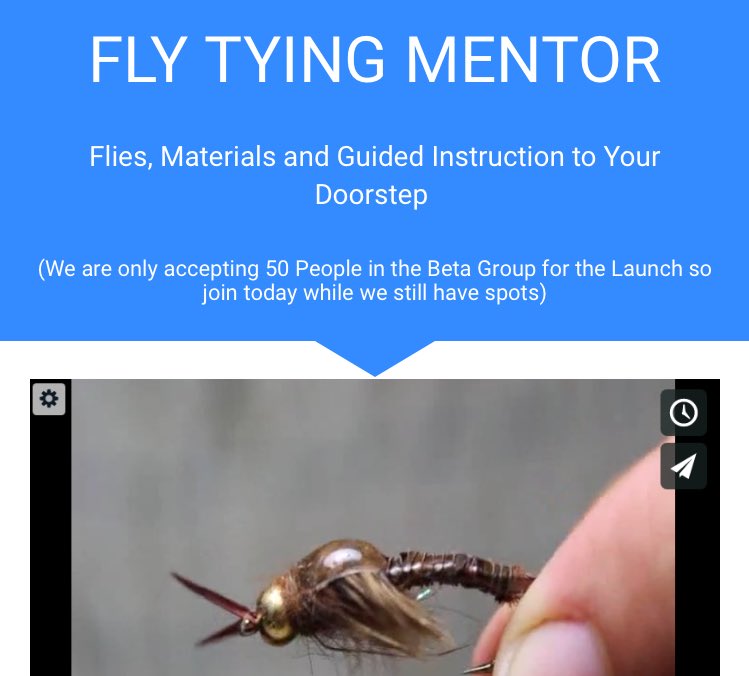 Join the Fly Tying Mentor Launch!flytyingmentor.com
