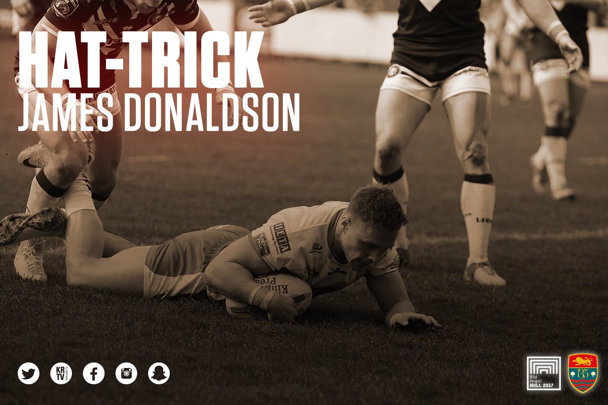 hullkrofficial's tweet image. Great game from @James_Donaldson today scoring his hat-trick!