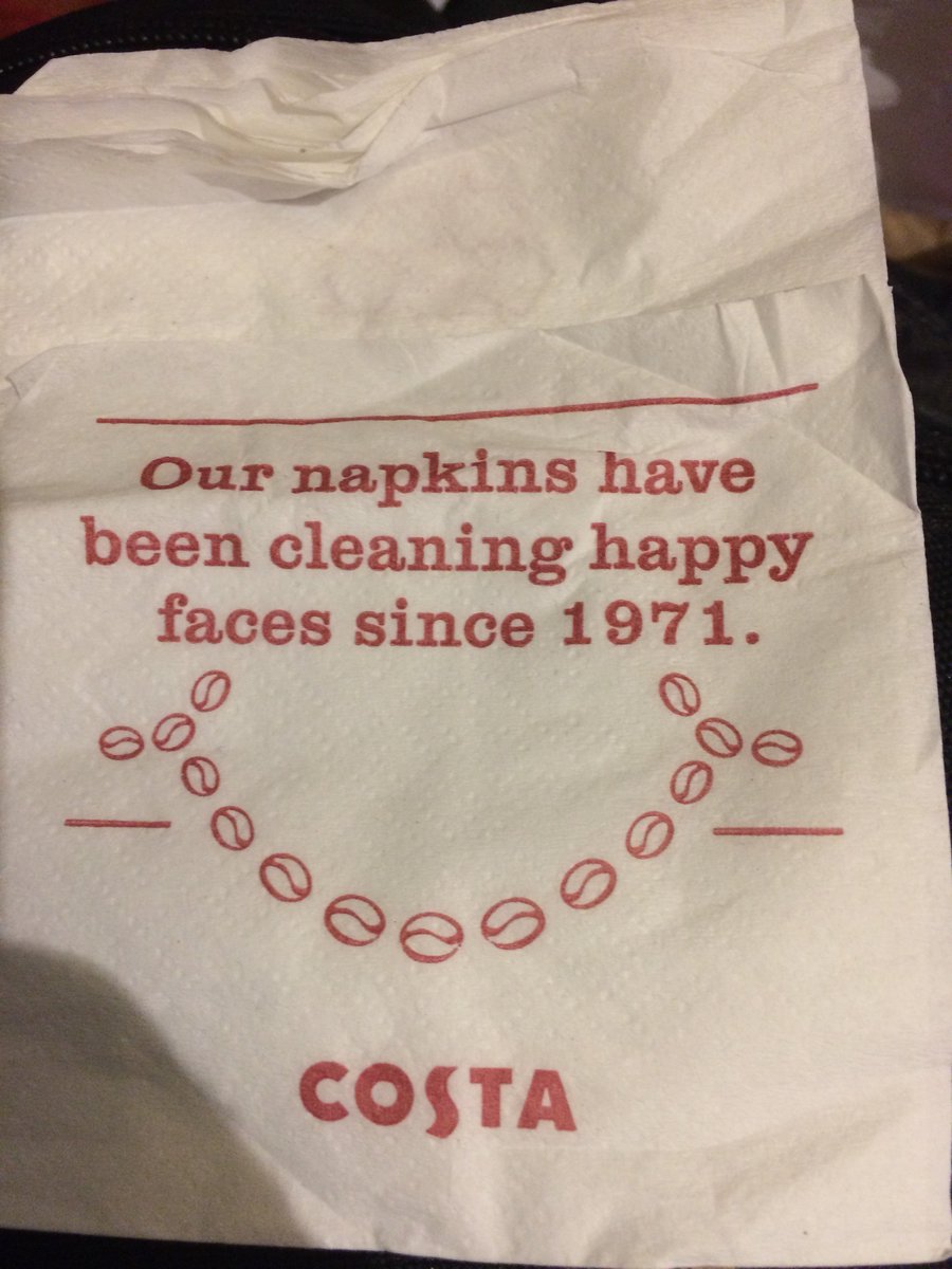 Oh dear, you know you're tired from a #veterinary congress when you read 'faeces' instead of 'faces'. Sorry @CostaCoffee #BSAVA17