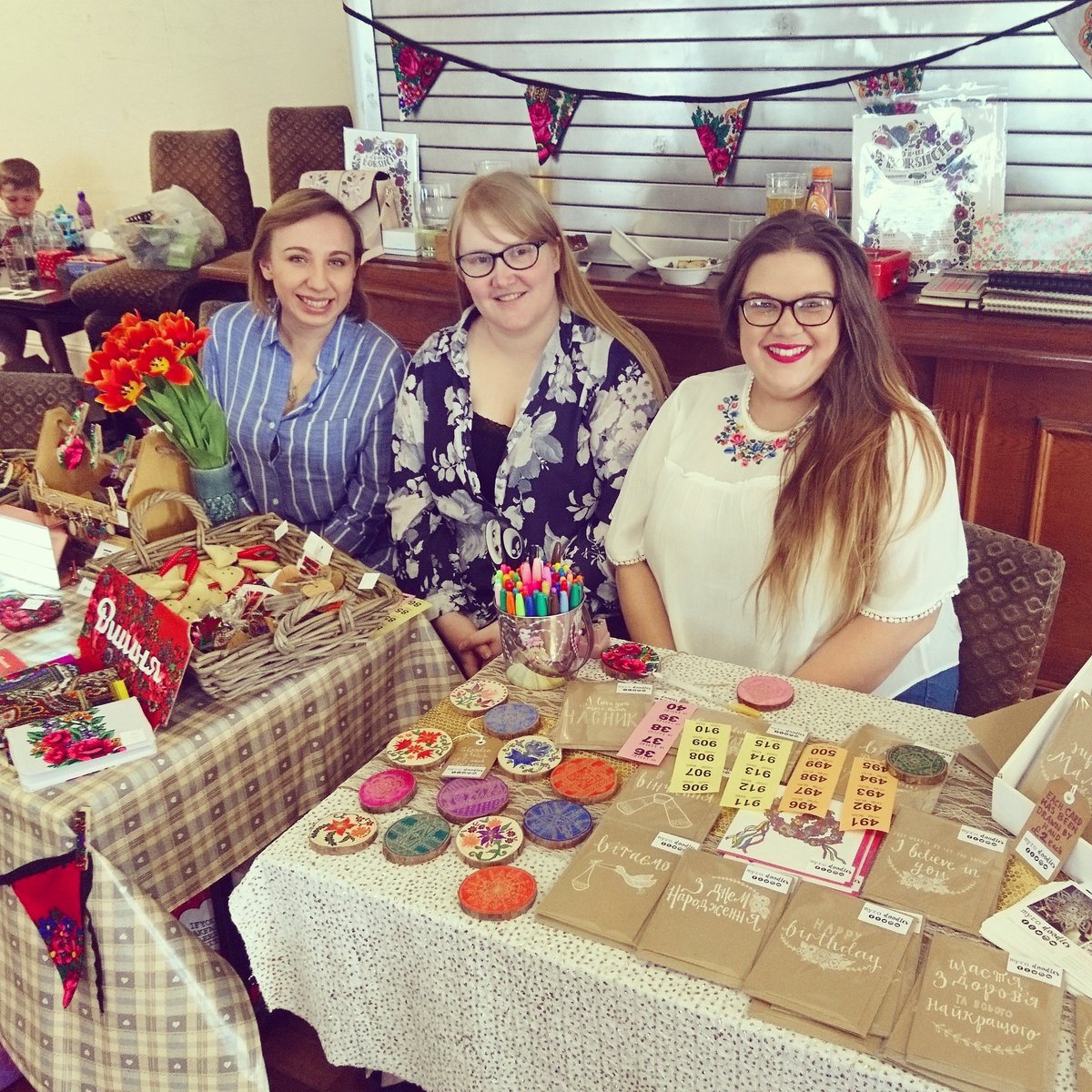 Great day with Vyshnya Creations at the Easter Bazaar 🐣❤️ thank you to everyone who came! #myrodoodles #supportthemakers #smallbusiness