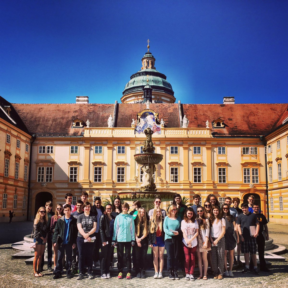 EOSmithMusic's tweet photo. Austria Tour 2017 #melkmonastery #austria #eosmithmusic @EOSmithHS @EOPantherPride https://t.co/h2prPWFc7Y