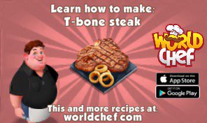 RobloxDevs45's tweet image. I just learnt to prepare a fantastic T-bone steak! Download World Chef for free to cook your own!: