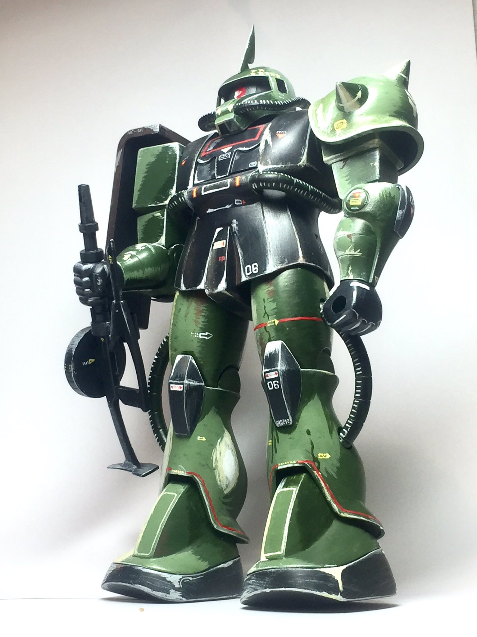ガンプラ 完成品 旧キット 1/60ザク リアルタイプザク 大河原