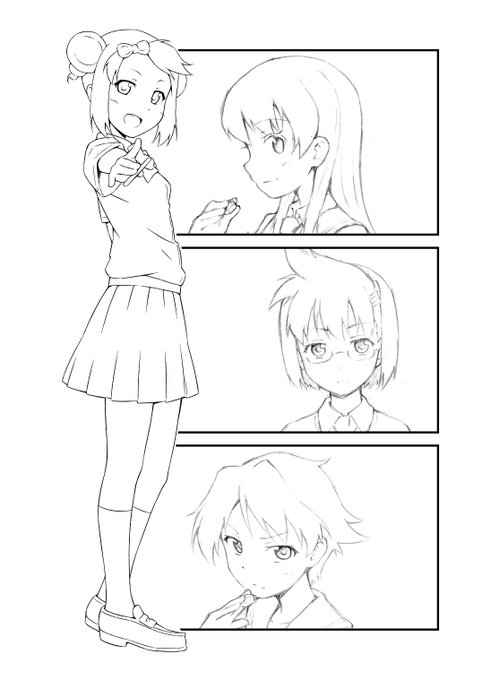 やっぱアナログ下書き→デジタル清書が正着ですかね。 