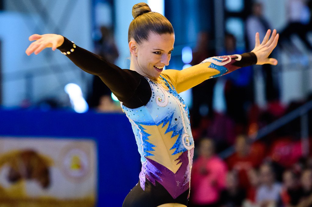 fotosportsk's tweet photo. Pleased to have Anita Lamosova - winner from our host country of the individual women finals at #slovakia aerobic open in #surany https://t.co/9oI2sHeSHi