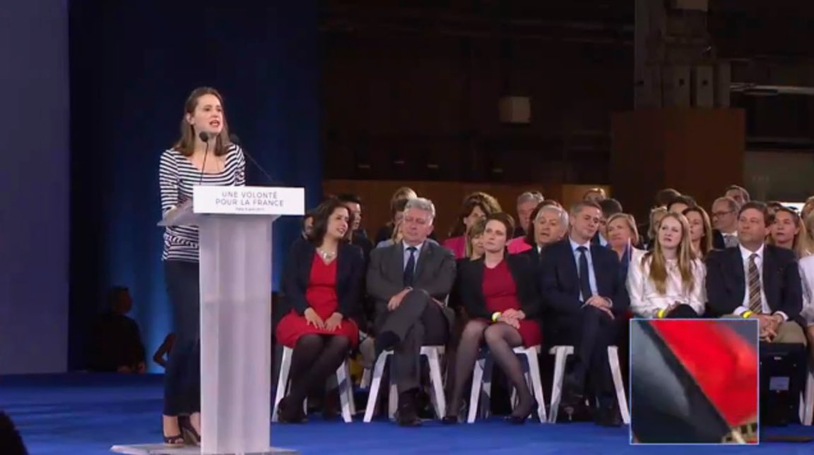 AvecRetailleau_'s tweet photo. "La France a besoin d'un homme d'action, d'un homme d'Etat et non d'un communicant !" @MadeJessey #FillonParis https://t.co/Stb6AaOmQ6