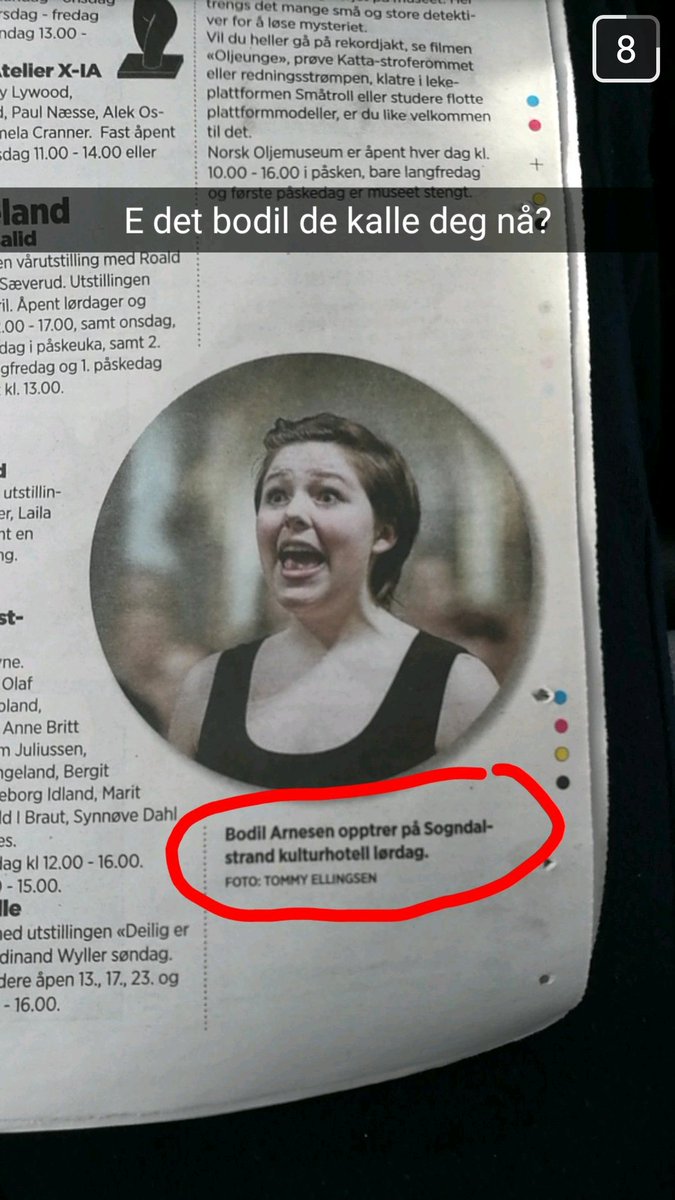 siwoiongen's tweet photo. Hei @StvAftenblad! Mitt navn er desverre ikke Bodil! https://t.co/epqQ1jCTzU