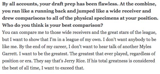 HawaiiBrownsHui's tweet photo. I might be late to the party, but if you doubted Myles Garrett before, DON'T. #Browns https://t.co/SRDnc45Wyf