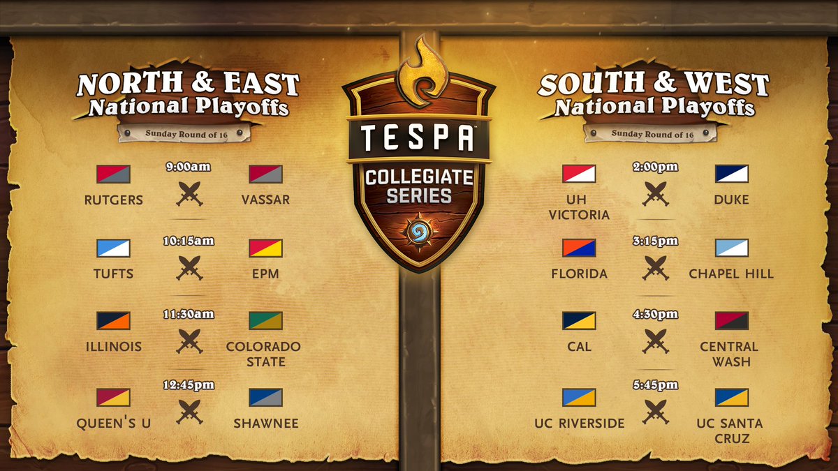 TeamTespa's tweet photo. Watch TCS: #Hearthstone at 9am PDT as the final 16 teams battle it out to secure their spot in the live finals! https://t.co/FKdy3hDLhh https://t.co/G4tRB0zqcH